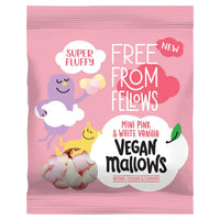 Free From Fellow Vegan Vanilla Pink & White Mallows 105g x 10