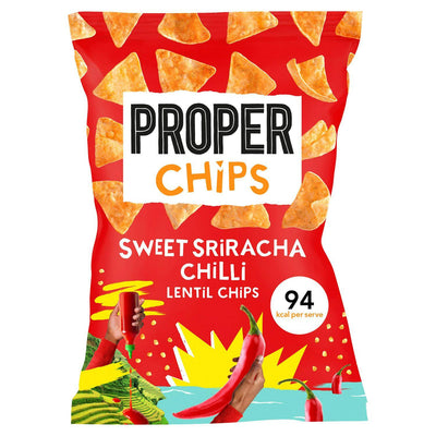 Properchips Sweet Sriracha Chilli Lentil Chips 85g x 8