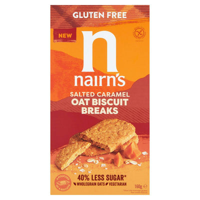 Nairns Gluten Free Salted Caramel Biscuit Breaks 160g x 6