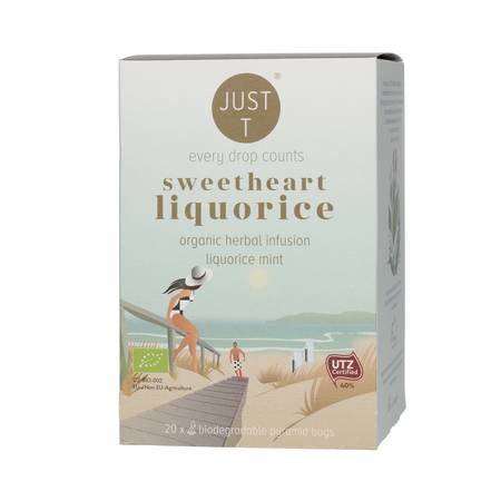 Just T Sweetheart Liquorice Mint Tea 20 Bags x 6