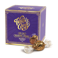 Willies Cacao Milk Chocolate Sea Salt Caramel Pearls 150g