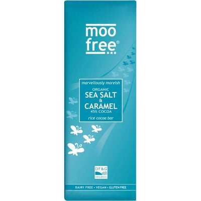 Moo Free Premium Bar - Organic Sea Salt & Caramel 80g x 12