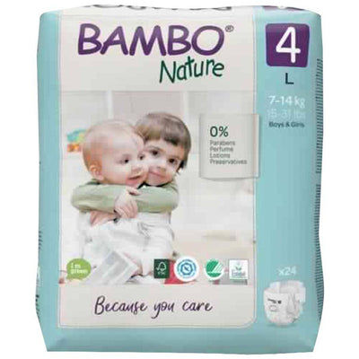 Bambo Nature Nappies - Size 4 24s