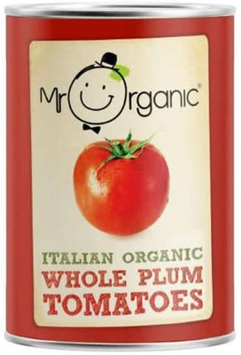 Mr Organic Whole Peeled Tomato 400g x 12