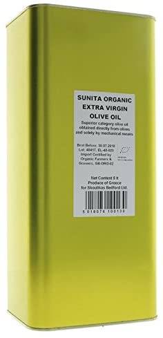 Sunita Greek Organic Olive Oil 5Ltr