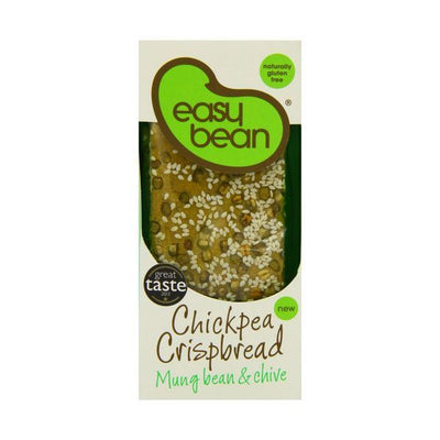 Easy Bean - Chickpea Crispbread - Mung Bean & Chive 110g