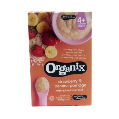 Organix - Strawberry & Banana Porridge (4+) 120g x 5