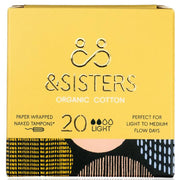 &Sisters & Sisters Light Naked Tampons 20s x 6