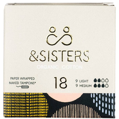 &Sisters & Sisters Duo Absorbency Naked Tampons 18s x 6