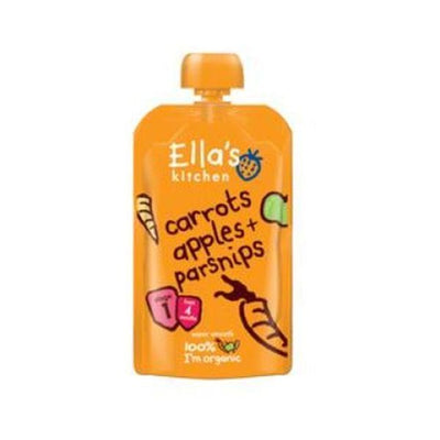 Ellas Kitchen  Carrot Apple & Parsnip Stage 1 - Ellas Kitchen  Carrot Apple & Parsnip Stage 1 120g x 7