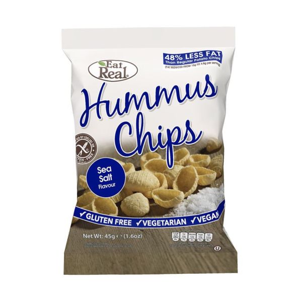 Eat Real - Hummus Sea Salt Chips 45g x 12