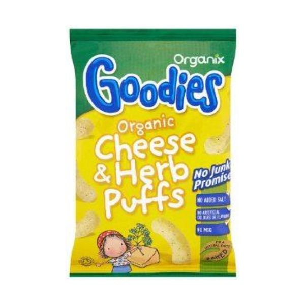 Goodies - Cheese & Herb Curly Puffs (12+) 15g x 6