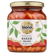 Biona Baked Beans In Tomato Sauce - Glass Jar 350g