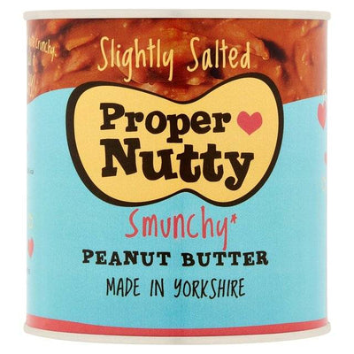 Proper Nutty Slightly Salted Peanut Butter Tin 1kg x 2