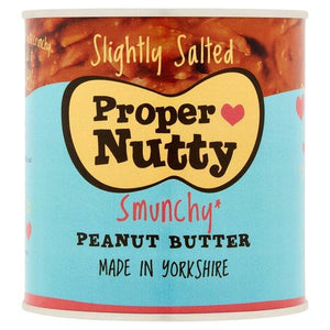 Proper Nutty Slightly Salted Peanut Butter Tin 1kg x 2