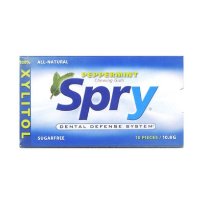 Spry - Peppermint Gum With Xylitol 10 Pcs x 20