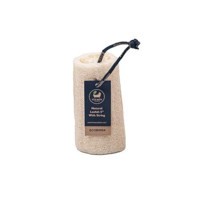 Eco Bath Natural Loofah With String Single
