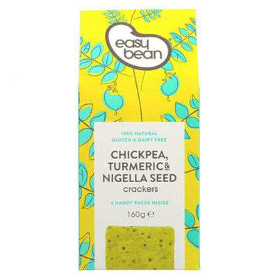 Easy Bean Chickpea Turmeric & Nigella Seed Crackers 160g