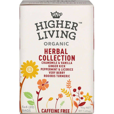 Higher Living Organic Herbal Collection 20 Bags x 4