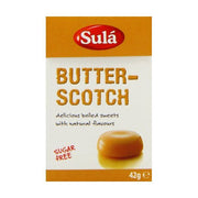 Sula - Butterscotch Sweets - Sugar Free 42g x 14