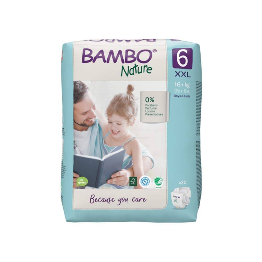 Bambo Nature Nappies - Size 6 20s