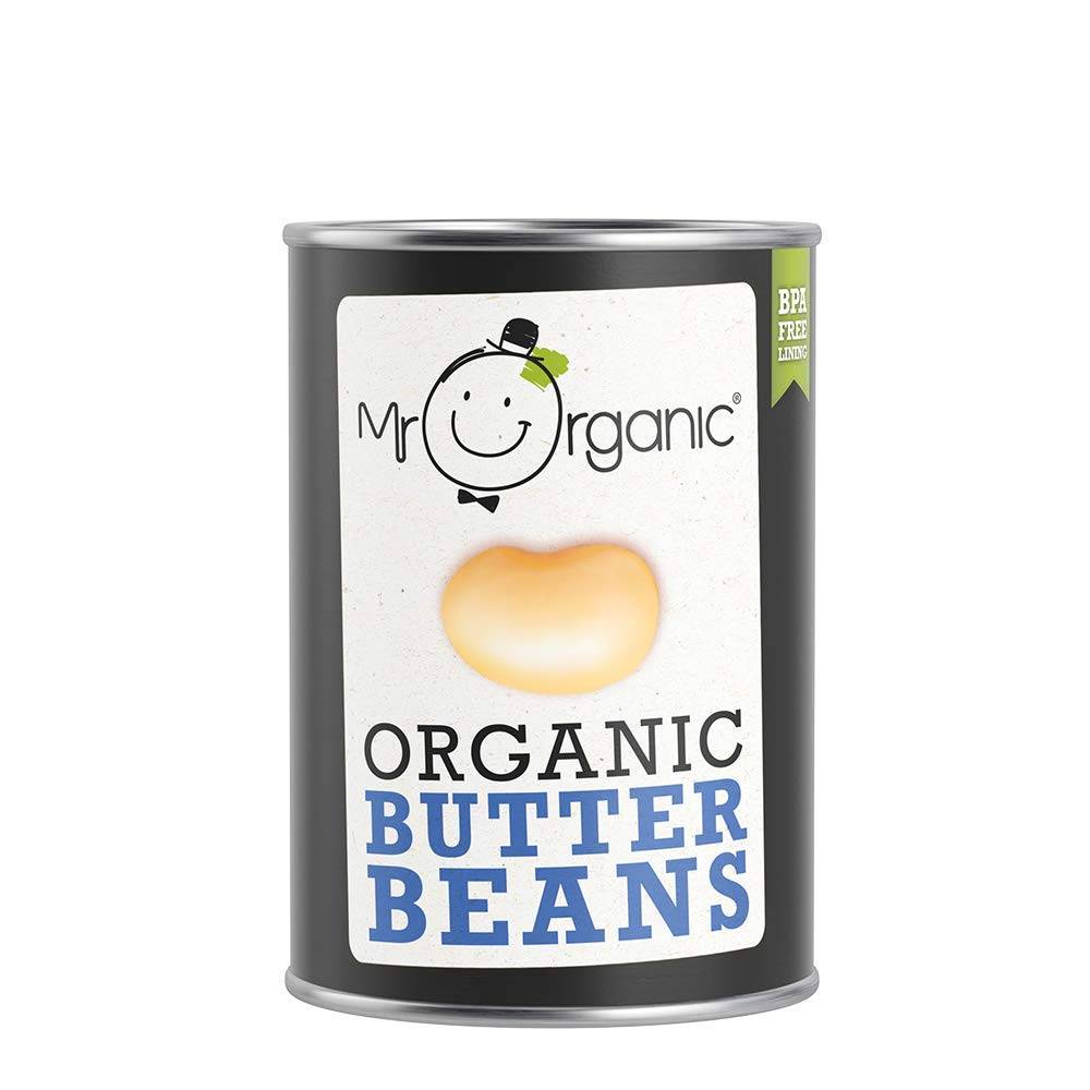 Mr Organic Giant White Beans (Butter Beans) 400g x 12