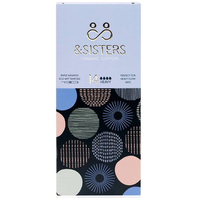 &Sisters & Sisters Heavy Eco Applicator Tampons 14s x 6