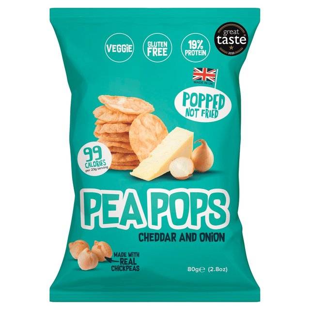 Pea Pops - Cheddar & Onion 80g x 12