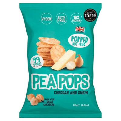 Pea Pops - Cheddar & Onion 80g x 12