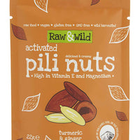 Raw & Wild Activated Pili Nuts - Turmeric Ginger 22g x 12
