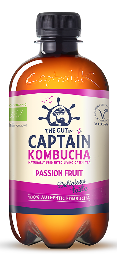 Gutsy Captain Kombucha Zero - Passionfruit 400ml