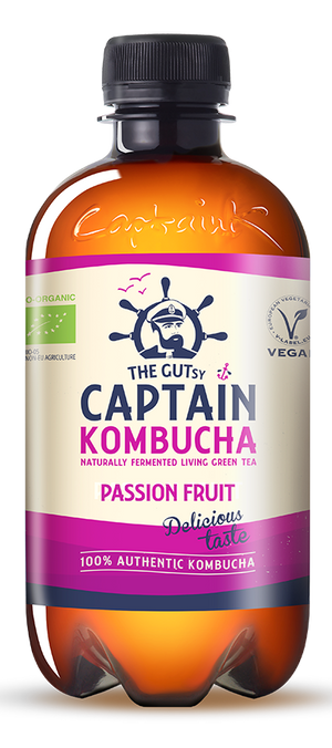 Gutsy Captain Kombucha Zero - Passionfruit 400ml