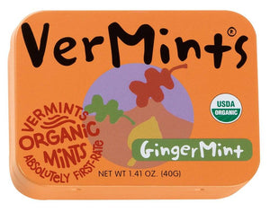 Vermints Organic Ginger Mints 40g x 6
