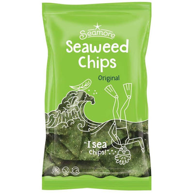 Seamore Seaweed Chips - Original 135g x 12