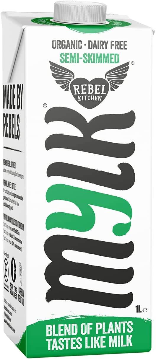 Rebel Kitchen Organic Dairy Free Semi Skimmed Mylk 1Ltr x 8
