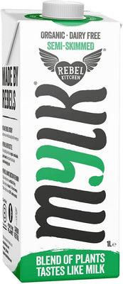 Rebel Kitchen Organic Dairy Free Semi Skimmed Mylk 1Ltr x 8