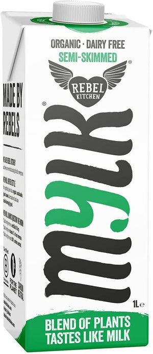 Rebel Kitchen Organic Dairy Free Semi Skimmed Mylk 1Ltr x 8