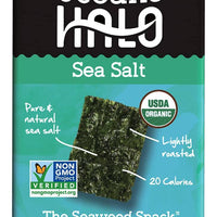 Oceans Halo Organic Sea Salt Seaweed Snack 4g x 12
