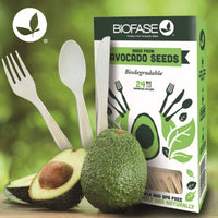 Biofase Avocado Seed Cutlery Set 8 Knives Forks & Spoons Single