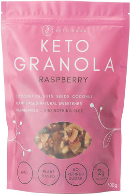 Keto Hana Friendly Granola - Raspberry 300g