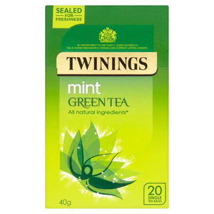 Twinings Green Tea & Mint 20 Bags x 4