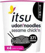 Itsu Sesame Chicken Udon Noodles 182g x 4