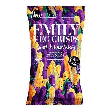 Emily Crisps Sweet Potato Sticks - Sea Salt 35g x 12