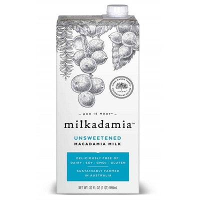 Milkadamia Unsweetened Macadamia Milk 946ml x 6