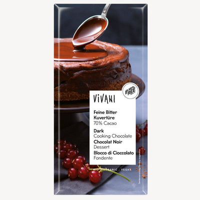 Vivani Fine Dark Cooking Chocolate Bar 200g x 10