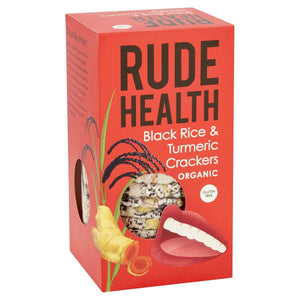 Rude Health Organic Black Rice & Turmeric Cracker 100g x 5