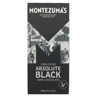 Montezuma's Montezumas 100% Cocoa Absolute Black Bar 90g x 12