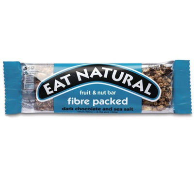Eat Natural Fibre Packed Dark Chocolate & Sea Salt Bars 45g x 12