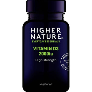 Higher Nature Vitamin D3 2000iu Capsules 120s