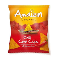 Amaizin Chilli Corn Chips - Organic 75g x 16